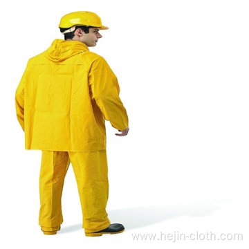 High quality fire resistant polyester adult rainsuit